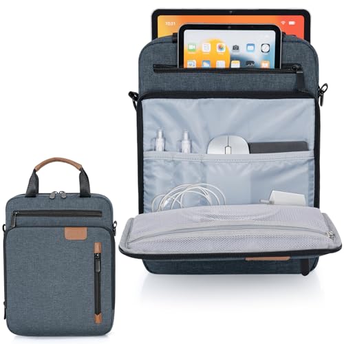 9-11 Inch Tablet Sleeve Bag, Padded Protective Travel Carrying Case for iPad A16 2025, iPad Air M4 11-inch 2026 M3 M2, iPad Pro M5/M4 11 inch, iPad 10/9/8/7th, Galaxy Tab A9+/S9/S8 11" - color: Blue, size: 9-11 Inch