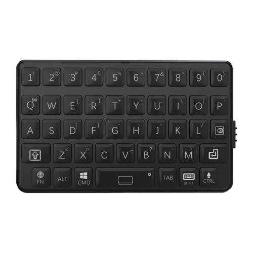 EXknight Mini Keyboard - Wireless Bluetooth Keyboard for iOS, iPhone, iPad, Mac, Android, Smartphone, Tablet & PC Black - color: Black
