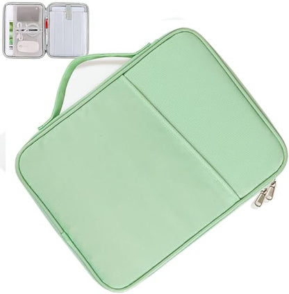 iPad Pro 12.9 Sleeve Carrying Case, Padded Tablet Bag for iPad Pro 13-in (M4), iPad Air 13-in (M2), Surface Pro 9/8, 12.4” Galaxy Tab S8+/S9+ (Mint Green-12.9) - color: Green-12.9in, size: 12.9 inch