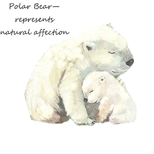 ToiM A6 Cute Simple Binder Hand Books for Diary PU Leather Journal Writing Notebook Loose Notebook Handbook Notepad Business Hand Books Great Stationery (Polar Bear) - color: Polar Bear