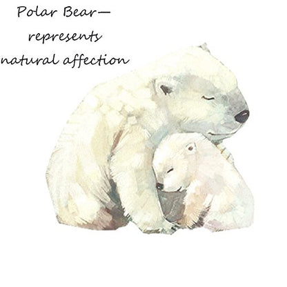 ToiM A6 Cute Simple Binder Hand Books for Diary PU Leather Journal Writing Notebook Loose Notebook Handbook Notepad Business Hand Books Great Stationery (Polar Bear) - color: Polar Bear
