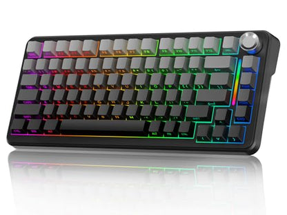 CORE V1 RGB Mechanical Keyboard, 82 Keys Tri-Mode Wireless - color: Volcanic Ash