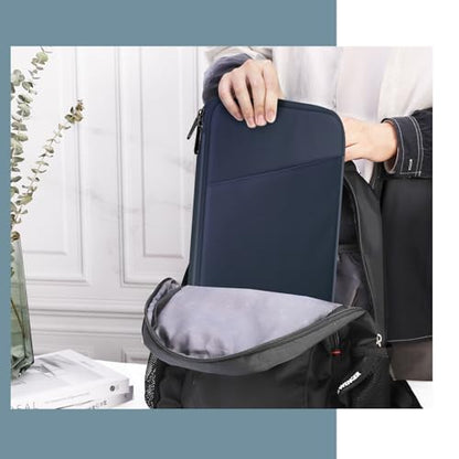 TiMOVO 9-11" Tablet Sleeve Bag for iPad 11-inch A16 2025, iPad 10.9"/10.2"| Air 11 Inch/5th/4th Gen. 10.9", Galaxy Tab A9+/A11Plus 11", Protective Bag with Pocket, Indigo - color: A-Indigo, size: 9-11 Inch