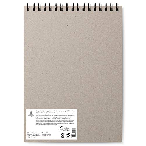 Winsor & Newton Professional Mixed Media Pad, 9" x 12", 30 Sheets, 250gsm, White - size: 9" x 12", style: Mixed Media Pad - White