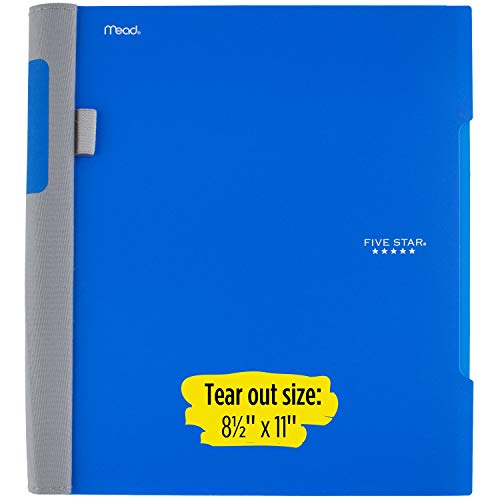 Five Star Advance Spiral Notebook, 1 Subject, College Ruled Paper, 100 Sheets, 11" x 8-1/2", Blue (72886) - color: Blue