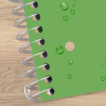 Five Star Spiral Notebook + Study App, 3 Subject, College Ruled Paper, Fights Ink Bleed, Water Resistant Cover, 8-1/2" x 11", 150 Sheets, Green (72067) - color: Green, size: 1 Count (Pack of 1)