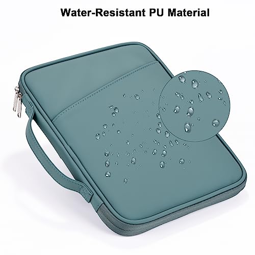 12.9 Tablet Sleeve Carrying Case, Padded Travel Pouch Bag for iPad Pro 13-in (M4), iPad Air 13-in (M2), Surface Pro 9/8, 12.4 Galaxy Tab S9+/S8+ (PU-Teal Blue12.9) - color: Teal Blue, size: 12.9
