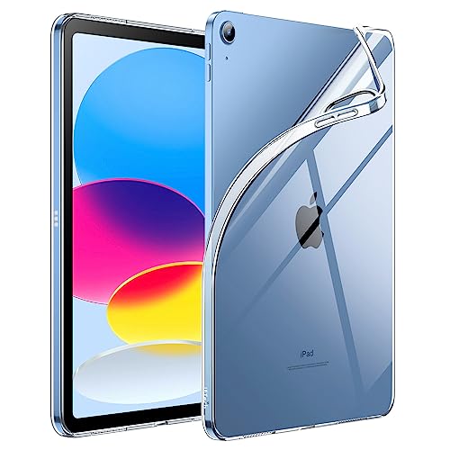 JETech Case for iPad (A16) 11th/10th Generation (2025/2022), Soft TPU Transparent Slim Shockproof Tablet Cover (Clear) - color: Clear, size: iPad (A16) 11 / 10 (2025/2022)