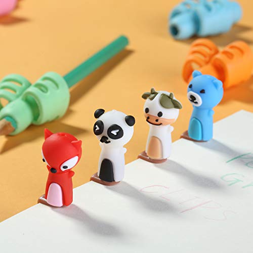 Mr. Pen- Pencil Grips for Kids Handwriting, 20 Pack | Writing Aid Tools for Beginners, Preschoolers & Toddlers, Training Pencil Holders for Righties, Lefties & Adults