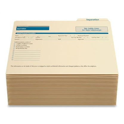 ComplyRight Separation Folder, Pack of 25 | 9-1/2" x 11-3/4", Document Filing Folder for Businesses, HR Employee Management Documentation Office Supplies - style: Separation