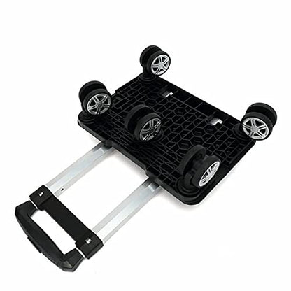 Backpack Trolley - 5 Wheels Folding Compact Lightweight Luggage Cart, Travel Trolley for Bags/Lunch Backpack/Golf Bag (5 Wheels) - color: 5 Wheels