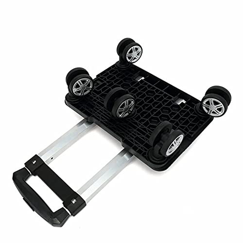 Backpack Trolley - 5 Wheels Folding Compact Lightweight Luggage Cart, Travel Trolley for Bags/Lunch Backpack/Golf Bag (5 Wheels) - color: 5 Wheels