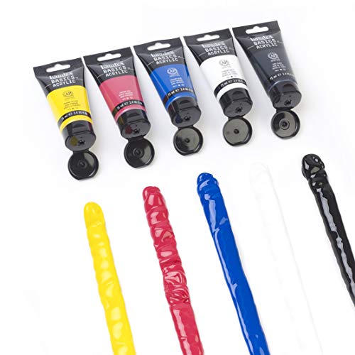 Liquitex BASICS Acrylic Paint Set, 5 x 75ml (2.4-oz) Tube Paint Set - style: 5 x 75ml (2.4-oz)
