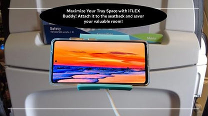 iFLEX Buddy Cell Phone and Tablet Stand Companion - Ideal for Air Travel, Work, and Home Use - Flexible Holder for All Mobile Devices - The Ultimate iPhone Cell Phone Stand Solution - color: Green