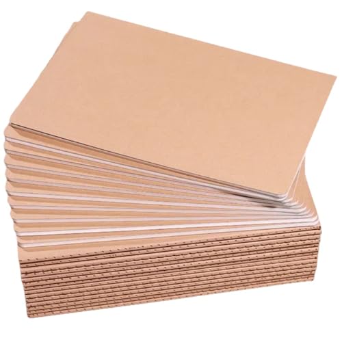 Wotion 16 Pack Kraft Notebooks, Journals in Bulk for Writing, Blank Paper Sketchbooks, 60 Pages Notebook, 8.3x5.5 Inch, A5 Size, Travel Journal Set, for Gifts, Students and Office Supplies - style: 16pack blank page