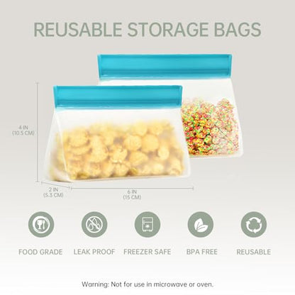 JBGOYON 4-in-1 Bento Box and Insulated Lunch Bag Set, Gray/Green | 6-hour insulation, 7.5 L lunch bag, leakproof 1.9 L container with 2 sauce cups, fork and spoon, 2 snack bags, BPA-fre - color: Light Green