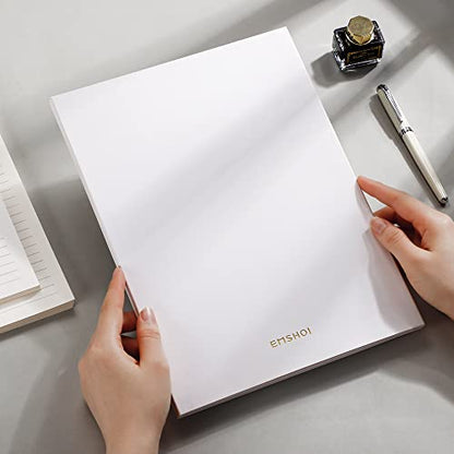 [EMSHOI Daily Planner Refill 8.5" X 11.5", 80 Sheets, 160 Pages Ring Binder Planner Inserts, Thick Cream Color Refill Paper, 100 GSM Loose Leaf, Paper Refills with Gift Box] | Ring Binder Notebook Inserts, 100 GSM Loose Leaf Paper, Refillable, Schedules,