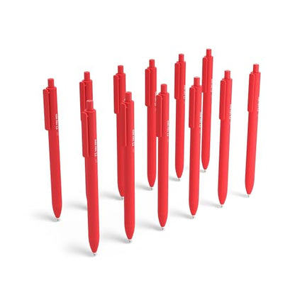 TRU RED Retractable Gel Pens, Medium Point 0.7mm, Red Ink, 24 Pack – Quick‑Dry Pens for Grading, Editing & Office Use - color: Red, size: 1 Count (Pack of 24), style: Medium Point