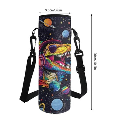 Horeset Dinosaur Galaxy Planet Backpack for Kids Boys 5-6 -6-8 8-10 10-12 Years School Bookbag Set with Water Bottle Cover Picnic Lunch Bag Lightweight Primary Middle School Bags Rucksack - color: Dinosaur Galaxy Planet