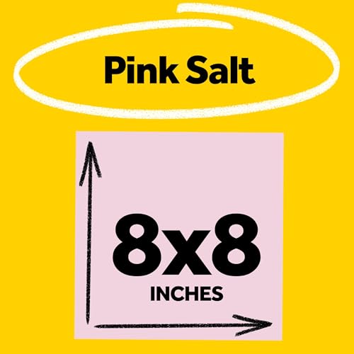Post-it Super Sticky Big Notes, 8 in. x 8 in., Extra Large Sticky Notes in Pink Salt, 2 Pads, 60 Sheets Total, Great for Vision Boards, Creative Projects, Study Spaces, Group Brainstorming, and More - color: Pink Salt