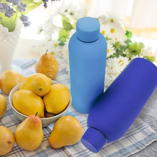 WHEATHUSK 16 Pack Stainless Steel Insulated Water Bottle 17oz Blank Double Wall Vacuum Thermal Sports Bottle Personalized Metal Water Bottles Bulk for Travel Team Gift, Office