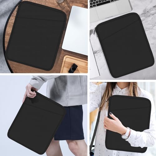 MoKo 13.3-14 Inch Laptop Sleeve Case, Fits New 13-inch MacBook Neo A18 Pro/Mac Air M5-M1, 14" MacBook Pro M5 Pro/M5 Max/M5/M4/M3/M2/M1, Protective Bag Carrying Case with Pocket, Black - color: Black, size: 13.3-14 inch