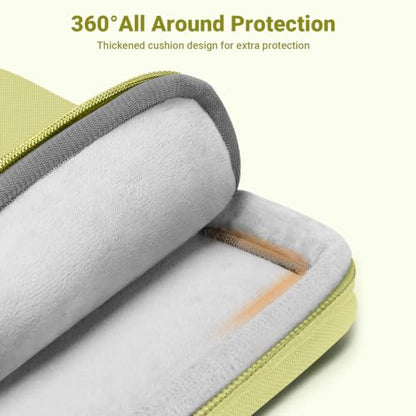 MOSISO Laptop Sleeve Compatible with MacBook Neo 13 inch 2026 A3404 / Air 13.3 13.6 M5 M4 M3 M2 M1 / Pro 13 M2 M1, 360 Degree Protective Computer Sleeve Bag with Vertical Pocket&Small Case, Citrus - color: Citrus