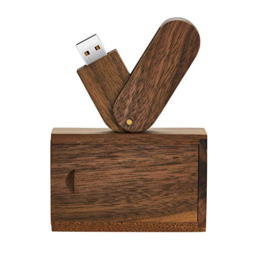 USB Flash Drive, Wooden 8GB / 16GB / 32GB USB2.0 USB Memory Stick Date Storage Pendrive Thumb Drive(8GB, Walnut Wood) - color: Walnut Wood, size: 8GB