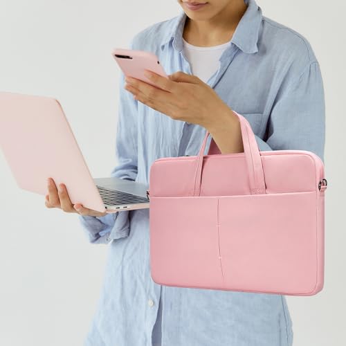 14 Inch Laptop Case Sleeve for HP Chromebook14/ Stream, Lenovo IdeaPad Flex 5, MacBook Air 15.3 M5, 13.5 Inch Surface Laptop 7/6 Carrying Bag, Pink - color: Pink, size: 13.3-15 Inch