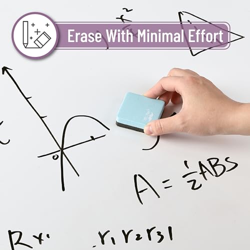 Mr. Pen- Mini Magnetic Dry Erase Erasers, 2" x 2", 24 Pack, Pastel Green | Small Magnetic Whiteboard Dry Erase Erasers Bulk for Kids, Teachers, Students and Classroom Supplies - color: Pastel Green, size: Square