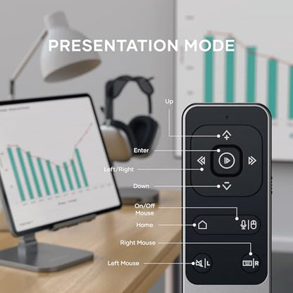 Satechi Bluetooth Remote Control, R2 Multimedia Remote Control in Presentation & Media Mode, for MacBook Air/Pro/Neo, iPad Air/Pro, Not Compatible with Windows 10/11