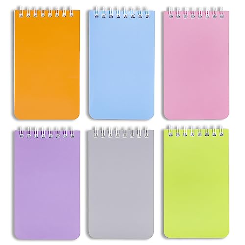 QiCheng 6pacs Pocket Notebook Mini Notepad Small Spiral Notebooks 3X5Inch | functionality PortabilityPortability convenience - size: 6-2