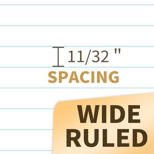 SUNEE Spiral Notebooks Wide Ruled, 1-Subject, 4 Pack, 8 x 10-1/2 in, 70 Sheets, 3-Hole Punched 70gsm Paper, Pastel Pink, Purple, Blue, Green for School, Home & Office, Writing Journal - color: Pastel