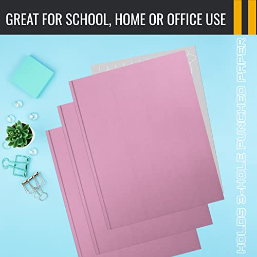 Better Office Products Pink Paper 2 Pocket Folders with Prongs, 50 Pack, Matte Texture, Letter Size Paper Folders, 50 Pack, with 3 Metal Prong Fastener Clips, Pink - color: Pink