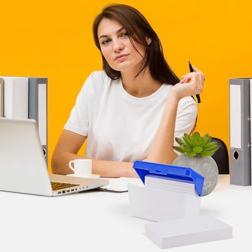 Index Cards 3x5, (100 Cards), Notecards, Flashcards, Notecards 3x5 lined, Blank on Back, Flashcards for School Home and Office, Ruled Index Card - size: 100 Cards
