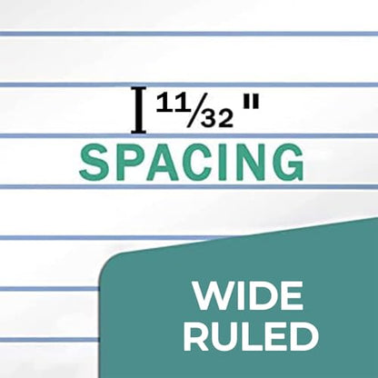 Rosmonde Loose Leaf Paper, 450 Sheets, 3 Pack, Wide Ruled Sheets, 8" x 10.5", Bulk Notebook Paper, 3 Hole Punched, 150 Sheets/Pack, Wide Ruled Paper for Binders, Loose Leaf Office Paper, White - color: Wide Ruled, size: 3 Pack (450 Sheets)