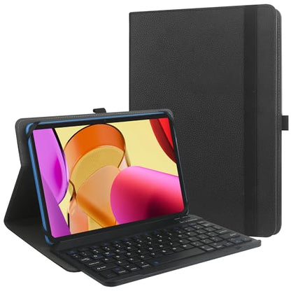 9",9.7",10.1",10.5",10.9",11" Tablet Universal Case with Keyboard, Case with Removable Wireless Bluetooth Keyboard & Pen Holder for iPad, Galaxy and Other 9-11 inch Tablet