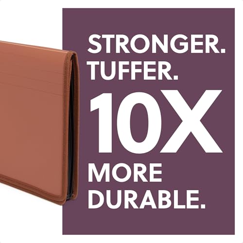 Smead Tuff Premium Poly Wallet, Accordion File Organizer for File Folders, Legal Size, 5-1/4 inch Expansion, Office Supplies, Document Organizer (73789) - size: Legal, style: Redrope