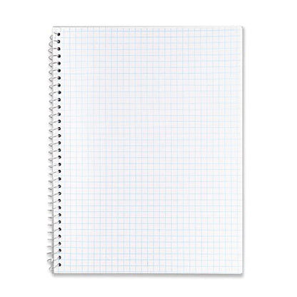 Emraw Quad Ruled Notebook Spiral with White Paper - Set Includes: Blue, Black, Yellow, & Green Covers (12 Pack) - size: 12 Pack