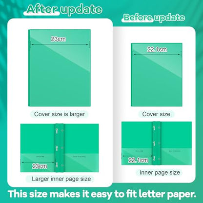 Henoyso 48 Pcs Green Plastic Folders with Clear Front Pocket and 3 Prong Take Home Plastic 2 Pocket Folder Back to School for Students Parent Teacher Communication for School Office - color: Green