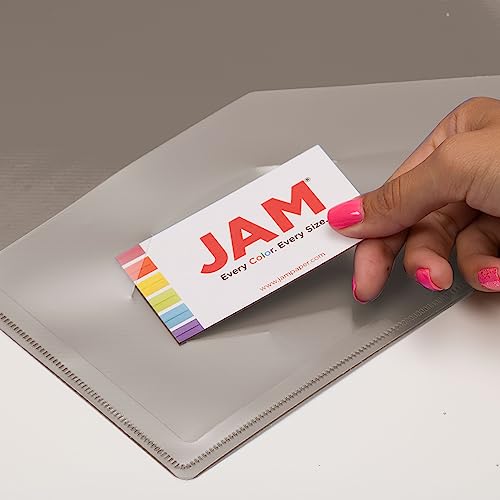 JAM PAPER Plastic 1 inch Binder - Smoke Grey 3 Ring Binder - Sold Individually - color: Smoke, size: 1 inch