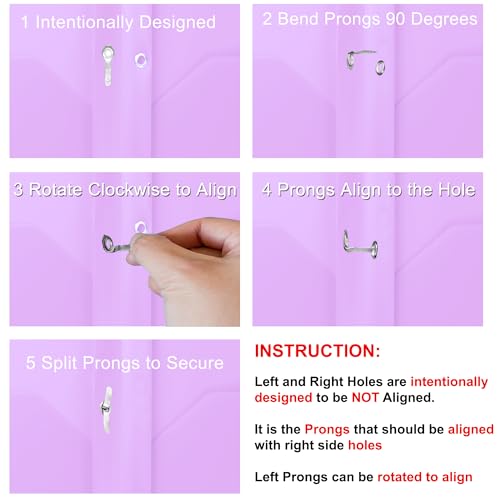 Youngever 6 Pack Heavy Duty Plastic Two Pocket Folders with 3 Prongs, Metal Prongs Fastener, Heavy Duty Plastic 2 Pocket Folder (Mauve) - color: Mauve