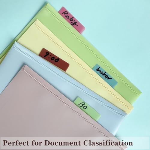 ELII 300 PCS Sticky Index Tabs 2 Inch Book Tabs,Clear Sticky Notes Classic | Pages Notebooks, File Tabs Self Adhesive,Writable and Repositionable,Self Adhesive,Smooth Writing,Transparent,Waterproof - color: Classic