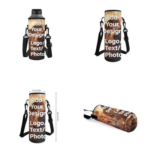 Customized Backpack for Girls Boys Backpack with Lunch Box Water Bottle Holder with Strap and Zipper Pencil Case 4PCS Set Bookbag with Front Pocket for School Teens 17 inch Sturdy School Bag - color: Customized