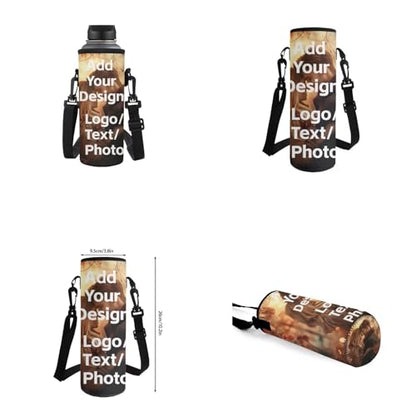 Customized Backpack for Girls Boys Backpack with Lunch Box Water Bottle Holder with Strap and Zipper Pencil Case 4PCS Set Bookbag with Front Pocket for School Teens 17 inch Sturdy School Bag - color: Customized