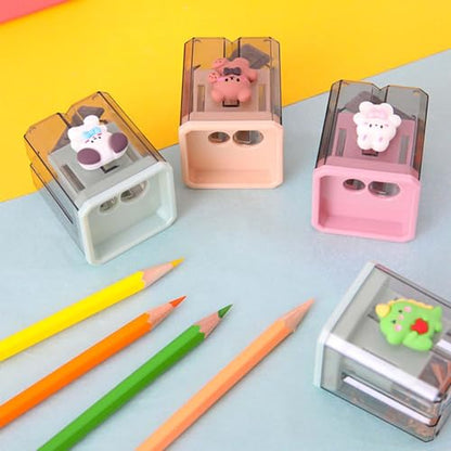 2PCS Pencil Sharpener 2PCS Pencil Sharpener, Lip Liner Sharpener, sharpened Pencil, Children's Pencil, Office Supplies, School Supplies, School Halloween Gifts, Christmas Gifts (Butterfly) - style: Butterfly