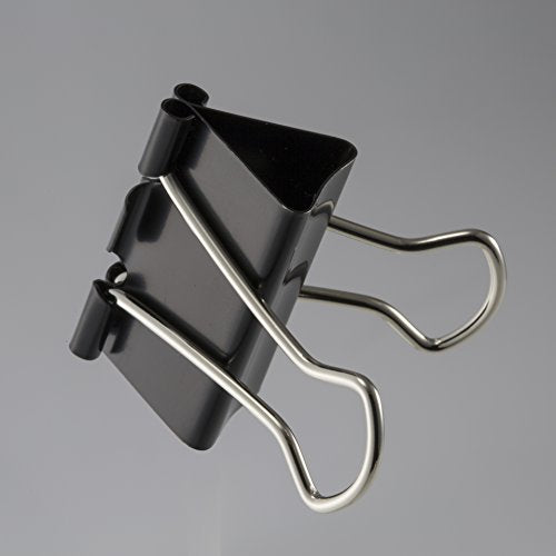 Officemate Medium Binder Clips, Black, 12 Count (Pack of 120) - color: Black, size: Medium (Pack of 10)