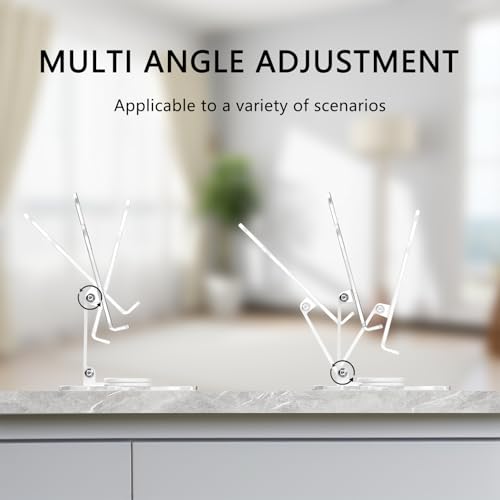 for Bluetooth Keyboard Touchpad Built, Cute Tablet Stand Adjustable & Foldable, 7-Color Wireless Rechargeable Bluetooth for iPad, iPad Pro/Mini/Air,Samsung Xiaomi Tablets, etc-Pure White - color: D-Touchpad Backlight Keyboard-Pure White