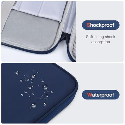 Laptop Carrying Sleeve Compatible with Apple MacBook Air 15 inch M5 M4 M3 M2 chip A3448 A3241 A3114 A2941 2026-2023,15" Microsoft Surface Laptop 6/5/4/3 Protective Case, Computer Traveling Bag- Blue - color: Blue, size: 15 Inch