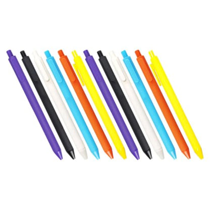 FOMIYES 12pcs Retractable Gel Pens with Quick Dry Ink and Plastic Barrel, Smooth Writing Handwriting Pens for Office Use and Exams, Comfortable Grip for Journaling and Note Taking